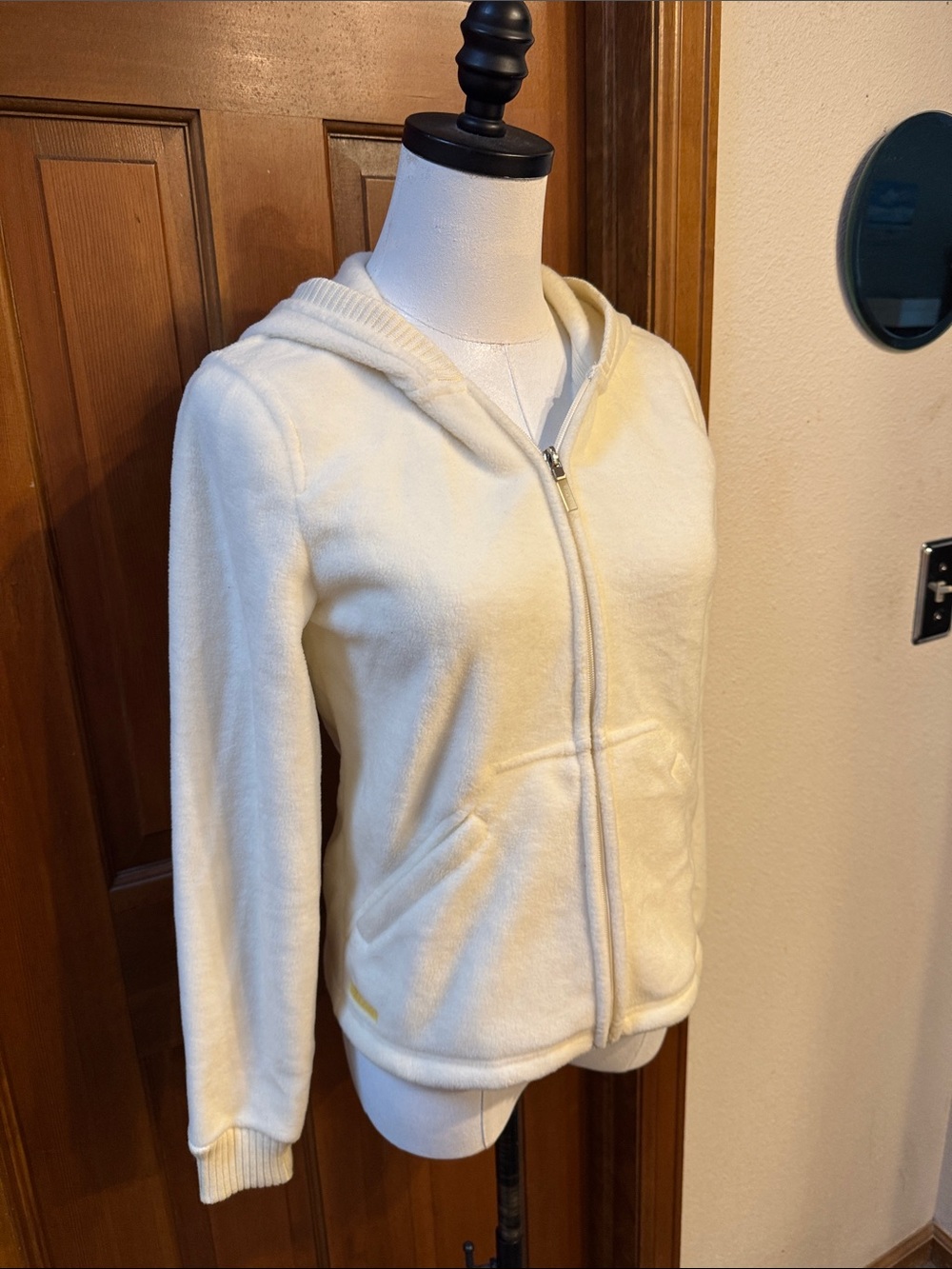 Ralph Lauren Women’s White Zip-Up Hoodie Size XS